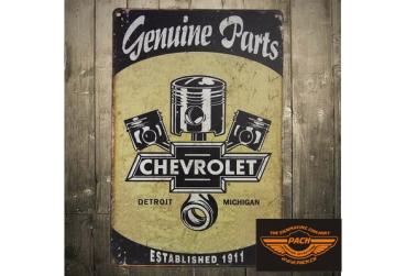 Vintage CHEVY PARTS EST. 1911 Metallschild