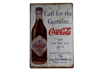 Vintage Coca Cola Metallschild