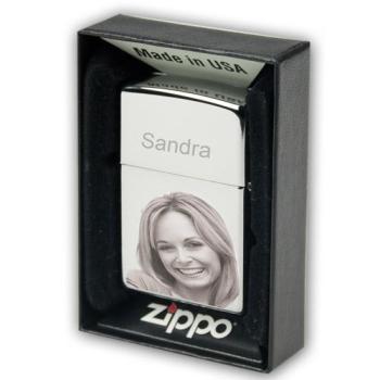 Zippo Regular Hochglanz poliert / Print