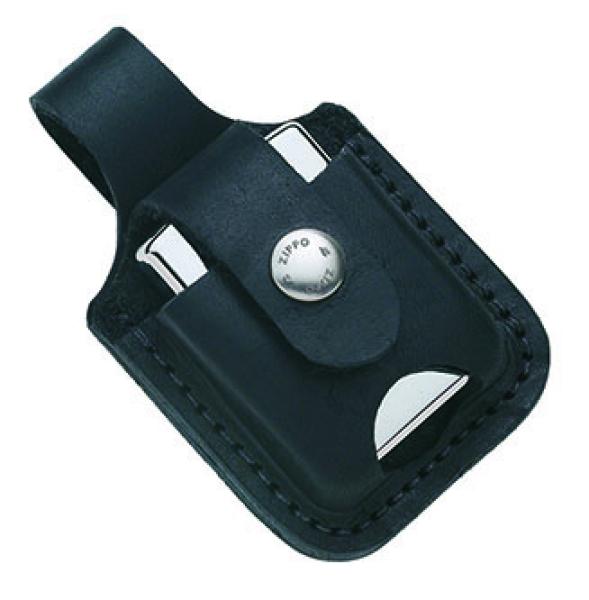 Ledertasche schwarz + Clipverschluss