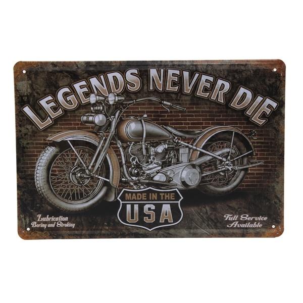Legends Never Die  Metallschild