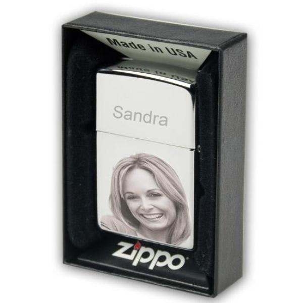 Zippo Regular Hochglanz poliert / Print